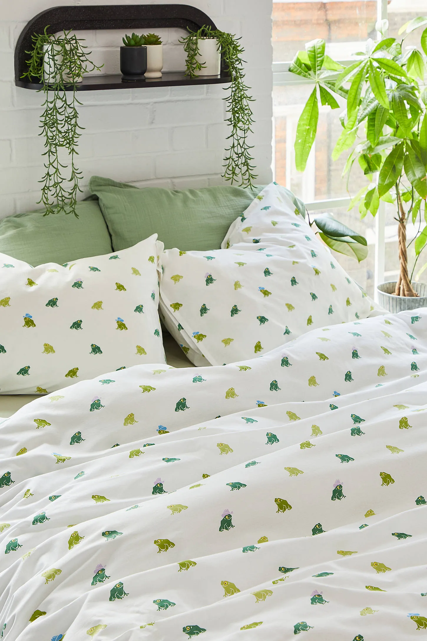 Western Froggie Duvet Set - Green 2