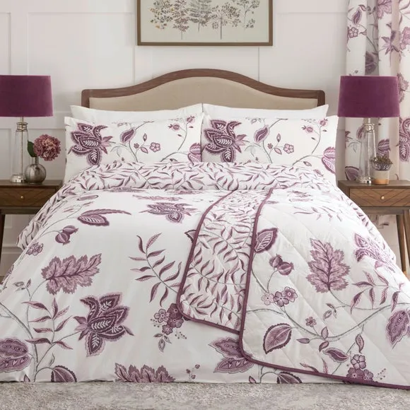 Dreams n Drapes Samira Reversible Duvet Cover and Pillowcase Set 1