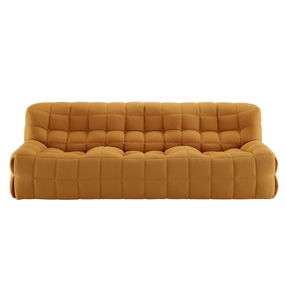 Ligne Roset Kashima Large Settee in Vidar Moutarde 2