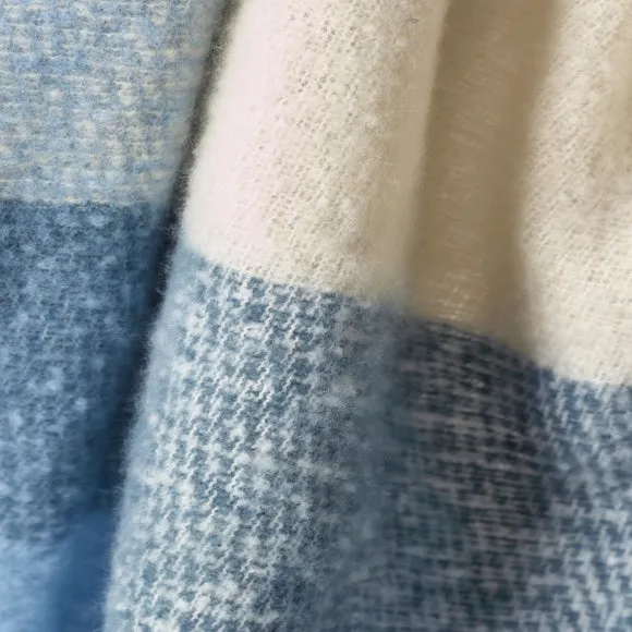 Catherine Lansfield Faux Mohair Check Throw Blanket 130cm x 170cm 2