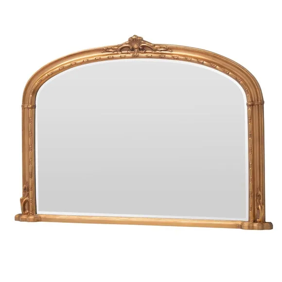 Yearn Victoria Arched Bevelled Overmantel Wall Mirror 4