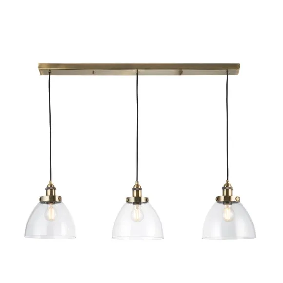 Vogue Tobermory Industrial 3 Light Adjustable Diner Light 5