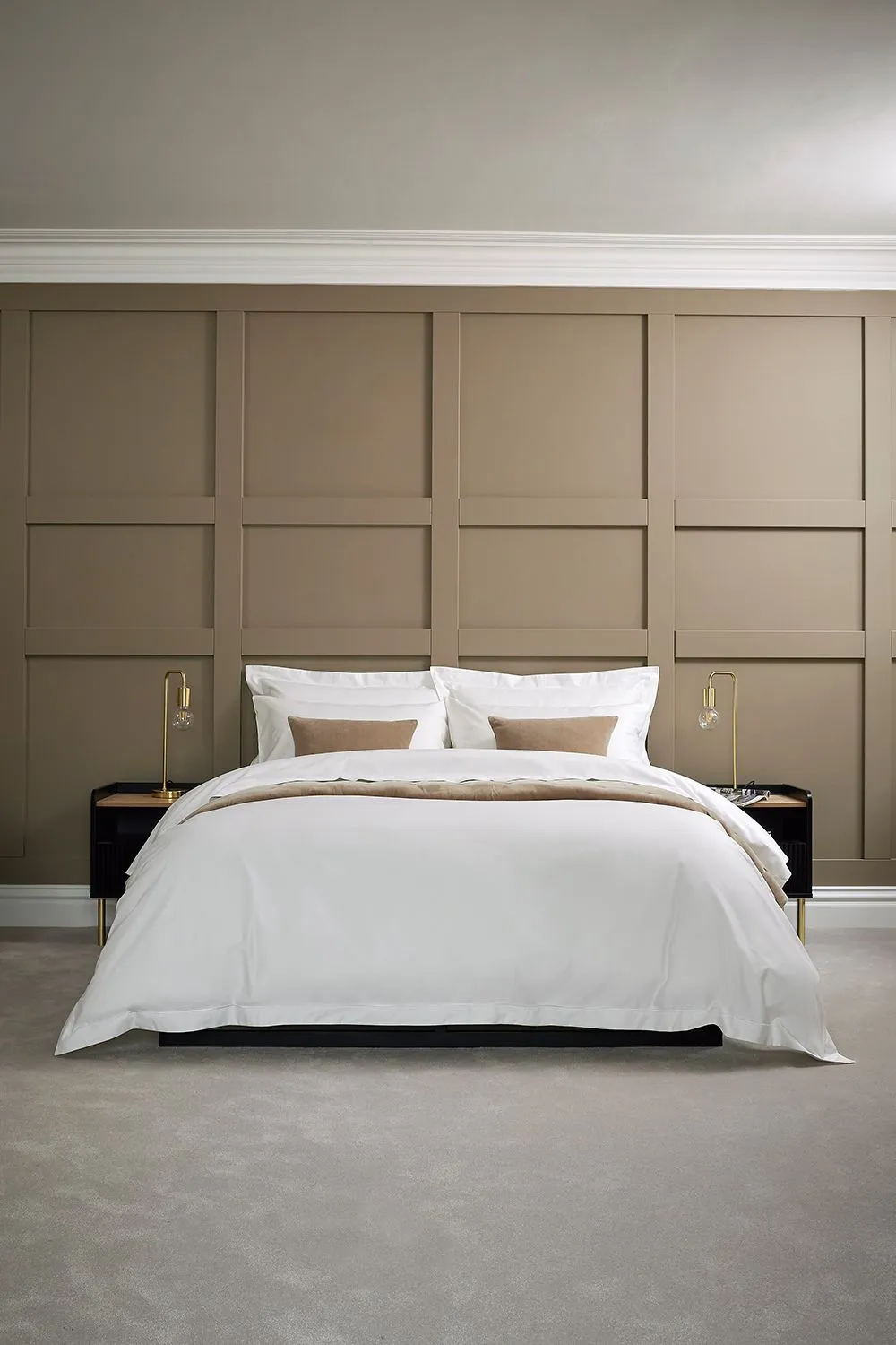 CHRISTY Premium Sateen Satin Soft Duvet Cover Sets in White 1