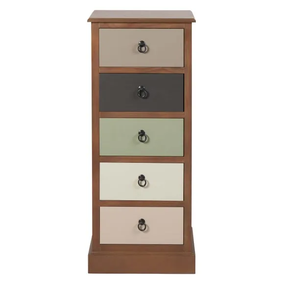 Pacific Loft 5 Drawer Chest, Pine 2