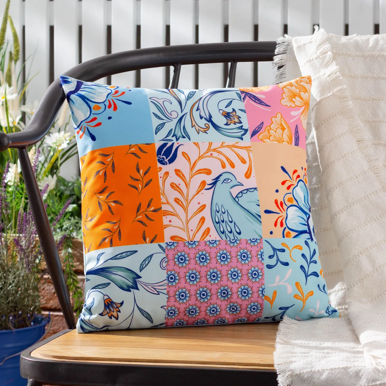 Furn Azzar Floral Water & UV Resistant Outdoor Cushion