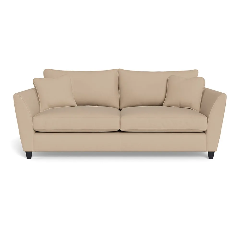 Heal's Torino 4 Seater Sofa Capelo Linen-Cotton Bamboo Black Feet 1