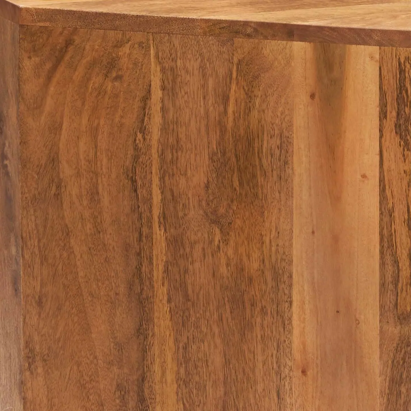 IH Design Duvid Light Mango Corner TV Cabinet in Brown 5