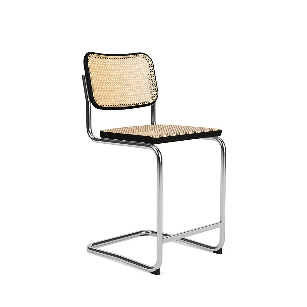 Knoll Cesca Counter Stool in Black Satin 2