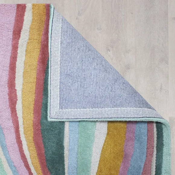 Abstract Flow Wool Rug 3
