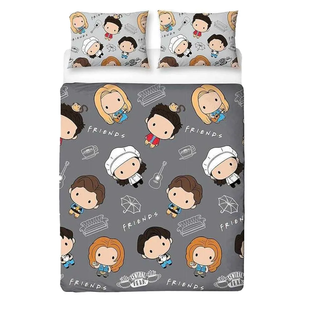Friends Chibi Reversible Duvet Set