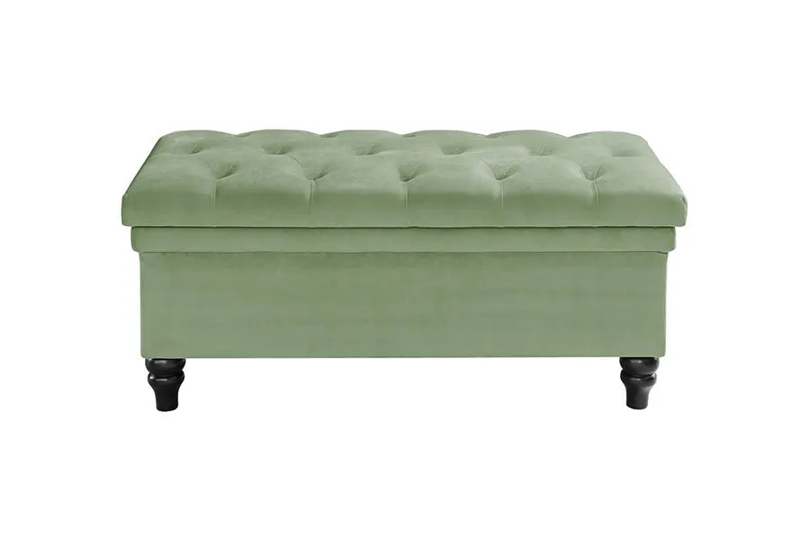 Bursnell  Upholstered Ottoman - Jade