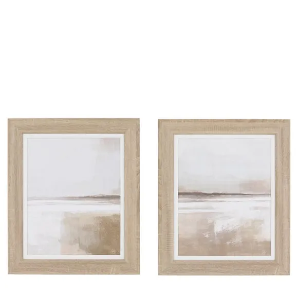 Cedar and Sage Set of 2 Sandscape Framed Canvases 4