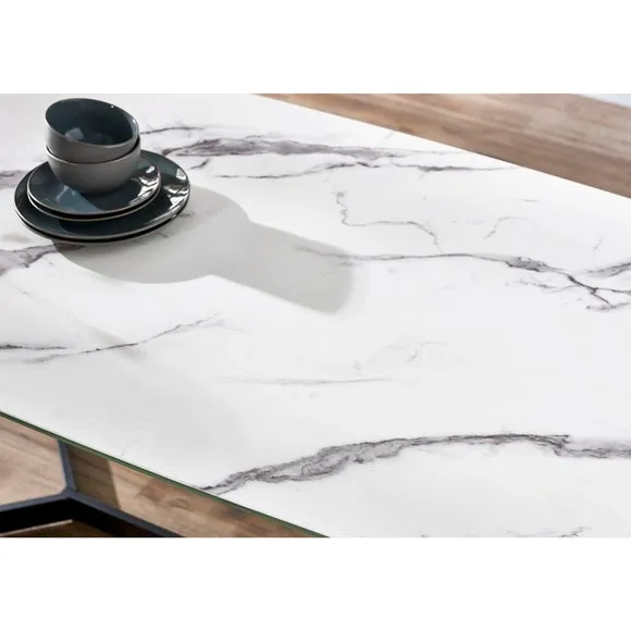 Olympus 6 Seater Dining Table, Marble 4