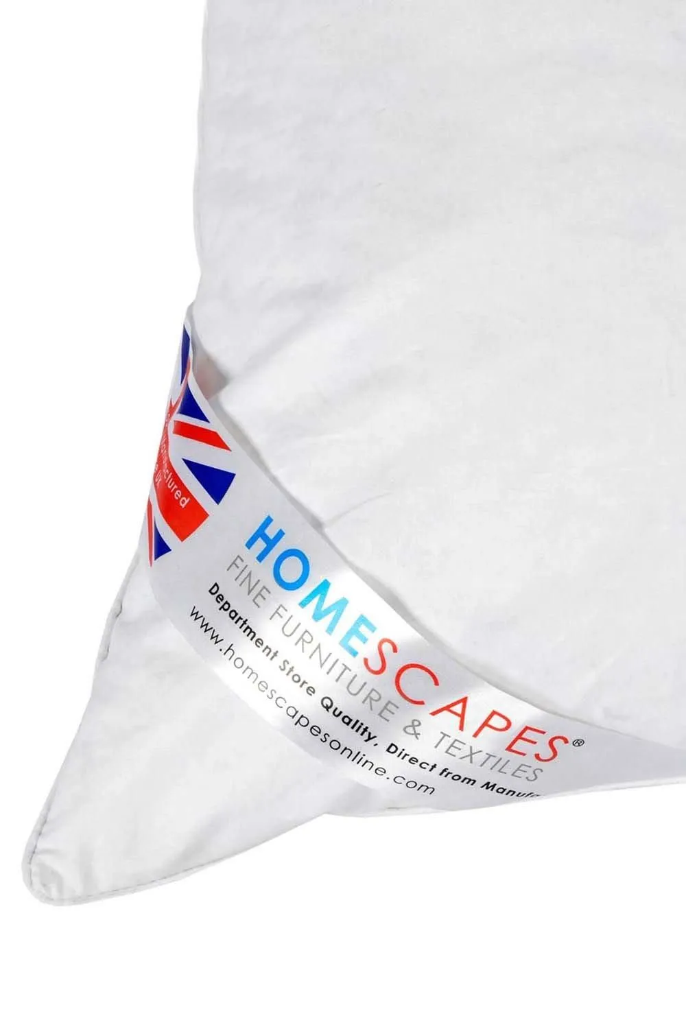 Homescapes Duck Feather & Down Body Pillow Extra Large in White 4