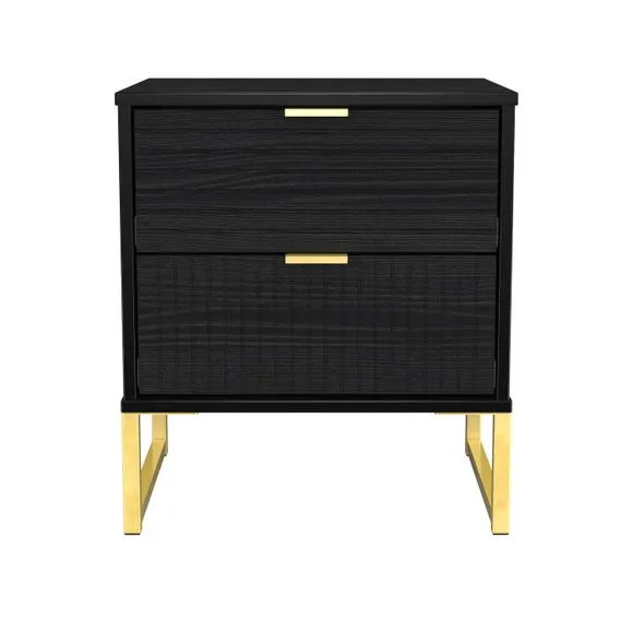 Harborne 2 Drawer Bedside Table 2