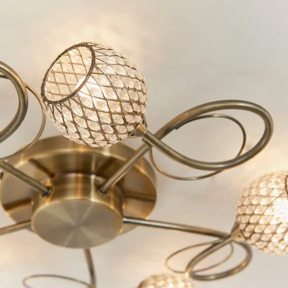 Vogue Malden 5 Light Semi Flush Ceiling Light 4