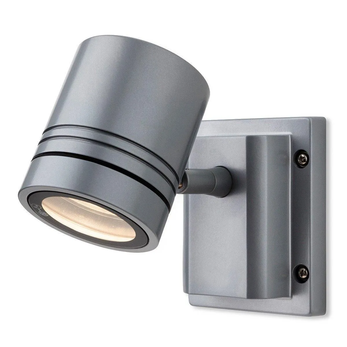 Netlighting Aero 1 Light Single Wall Light Aluminium IP55 GU10 in Grey