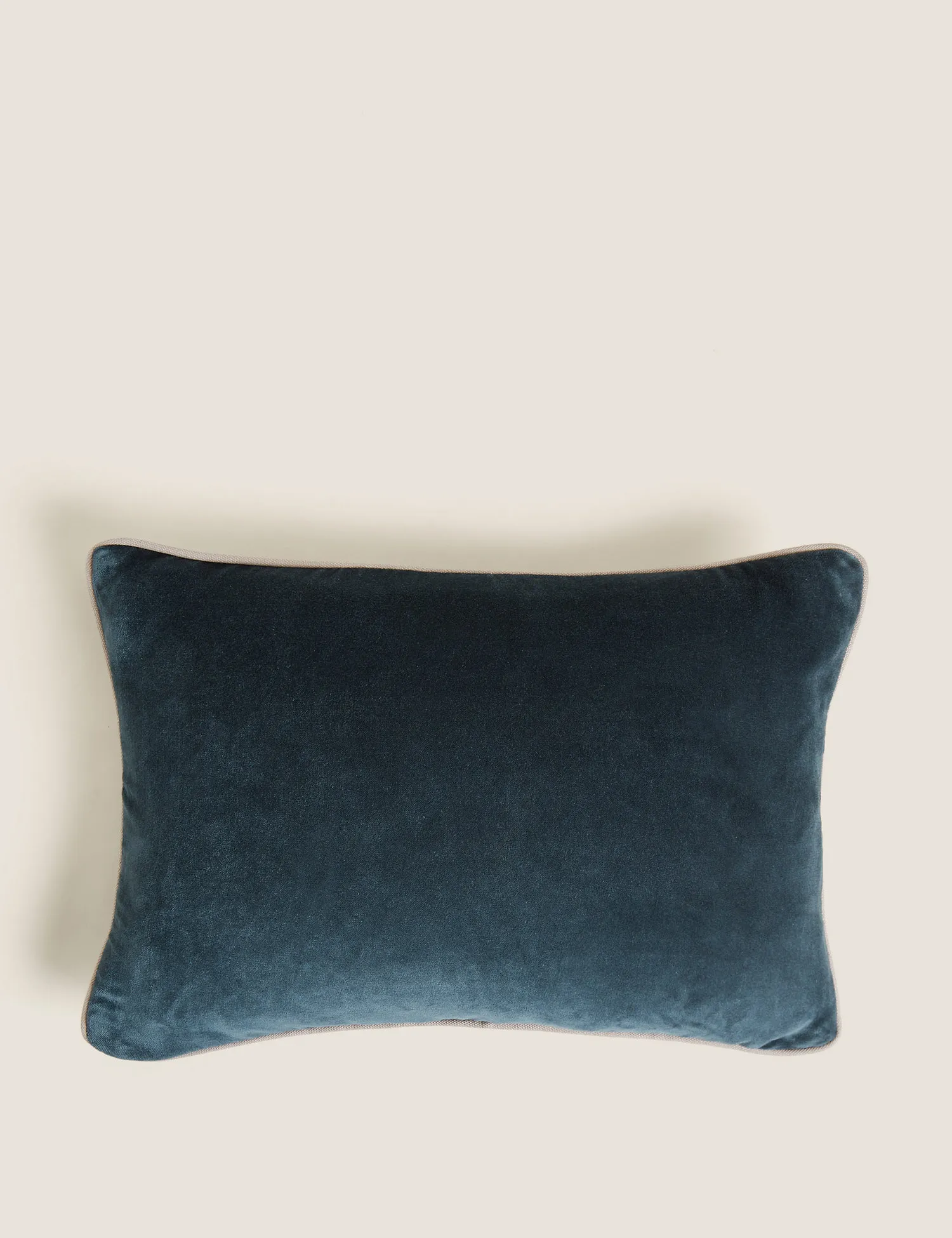 M&S Pure Cotton Velvet Bolster Cushion