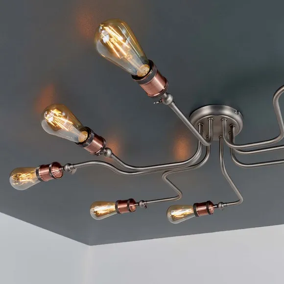 Vogue Eastville 8 Light Semi Flush Ceiling Light 6