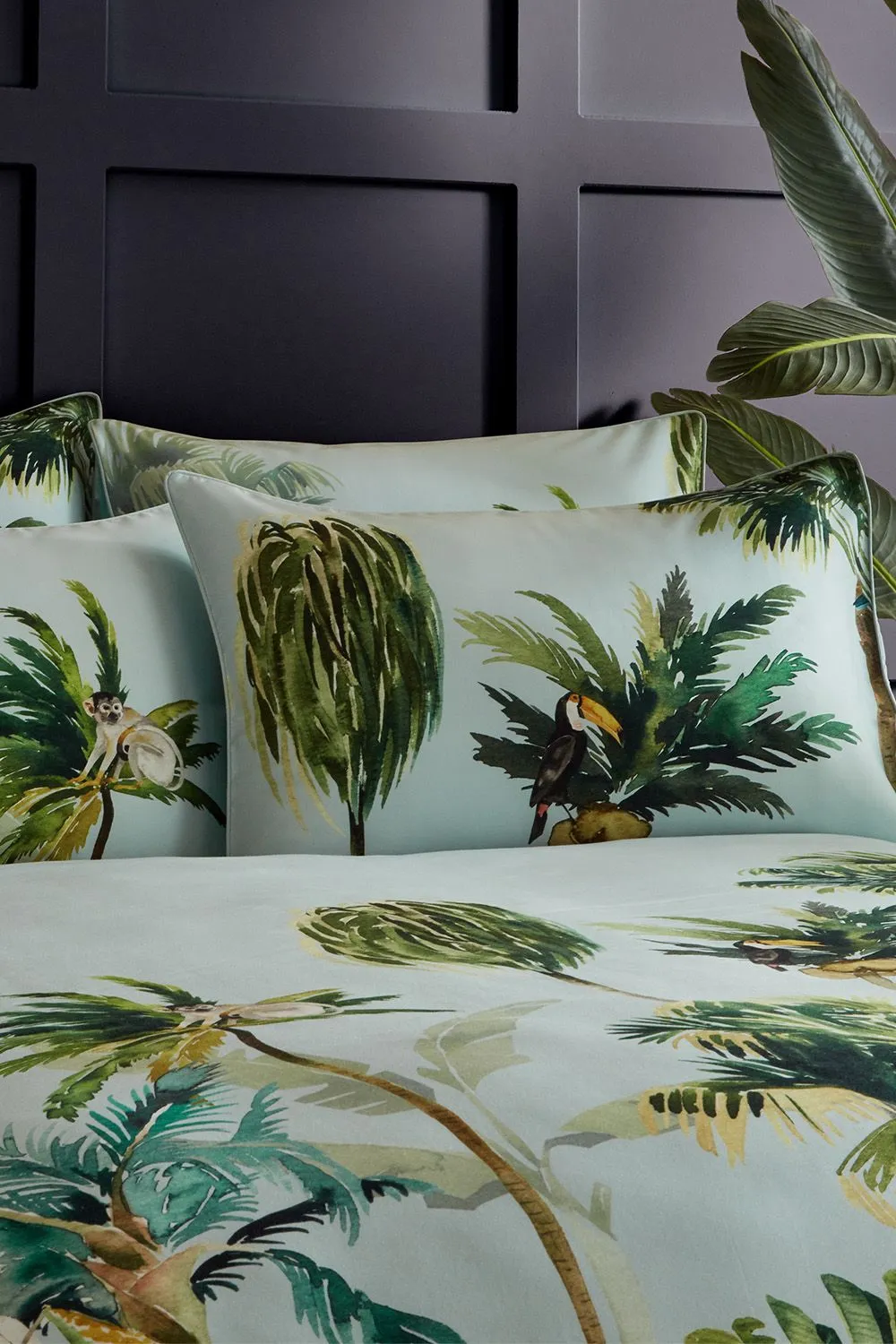 Paoletti Forsteriana Palms 100% Cotton Duvet Cover Set 5