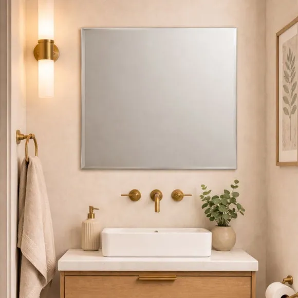 Moderni Bevelled Square Wall Mirror 2