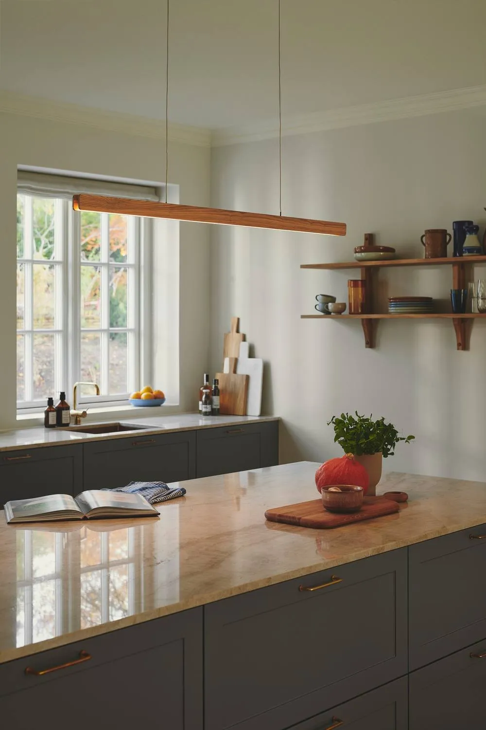 Nordlux Modern Indoor Pendant Light Brown Wood Intergrated LED 30, 000hrs - Mains Powered, IP20 5