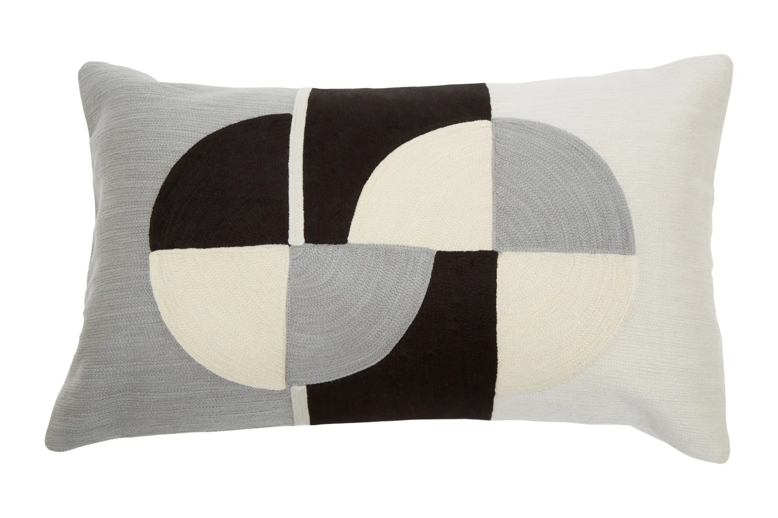 Orsina Multicoloured Geometric Rectangular Cushion, Colourful Patterned Cushion for Living Room, Large Sofa Cushion