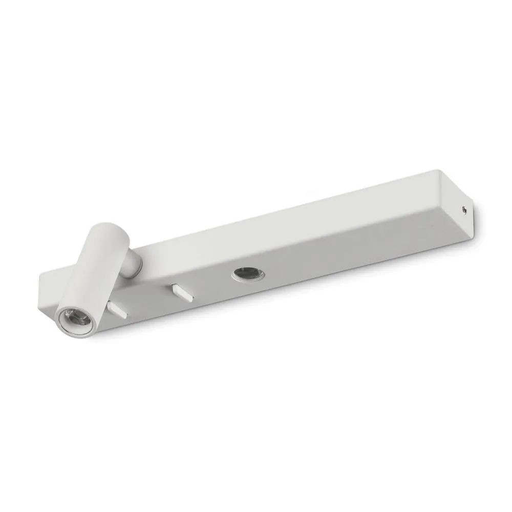 Netlighting Bonne Nuit Left LED Reading Wall Light White 3000K