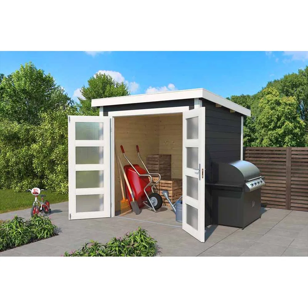 Lasita Maja Ltd Zambezi 2-Log Cabin, Garden Room, Home Office - L220xW274.7xH210.9 cm in Light Tan 2