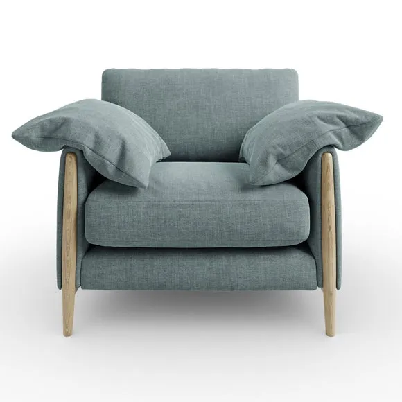 Hector Tonal Plush Chenille Snuggle Chair 6