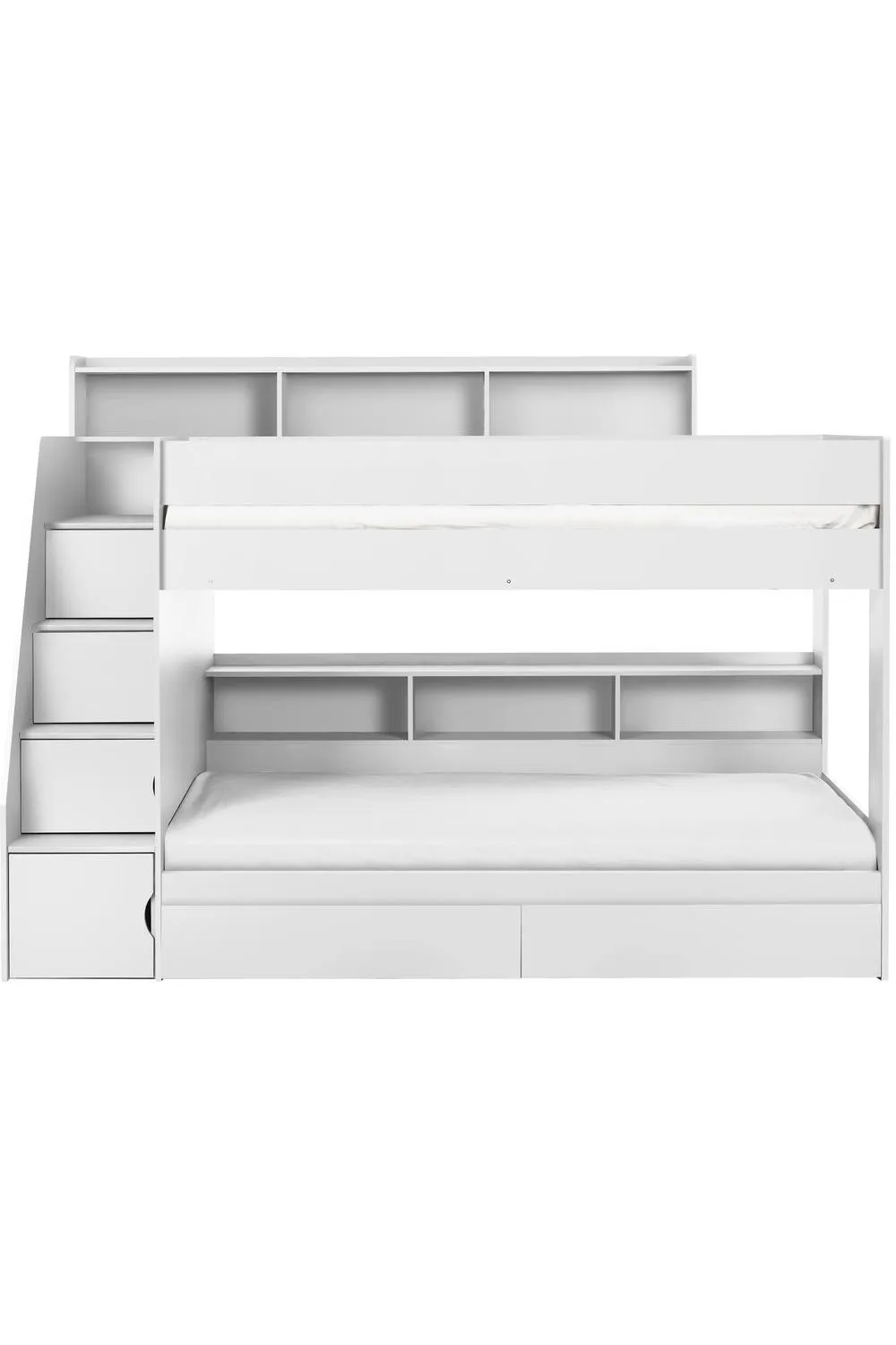 Julian Bowen Camelot Staircase Bunk Bed in White 4