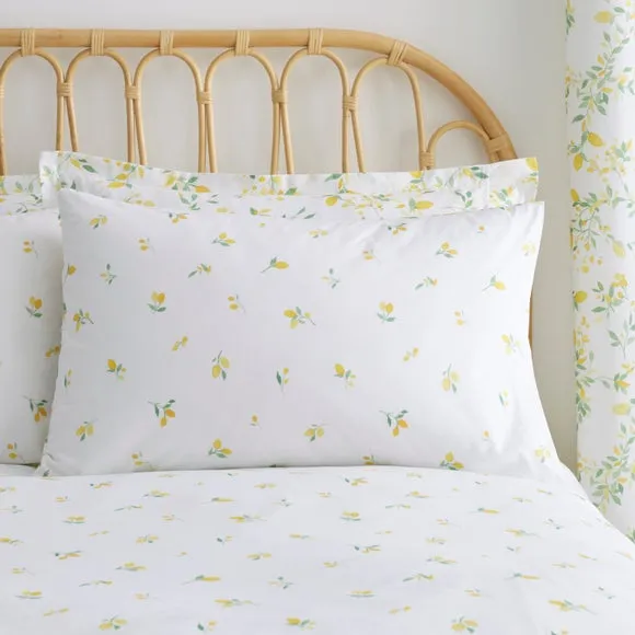 Evie Lemons 100% Cotton Duvet Cover & Pillowcase Set 4