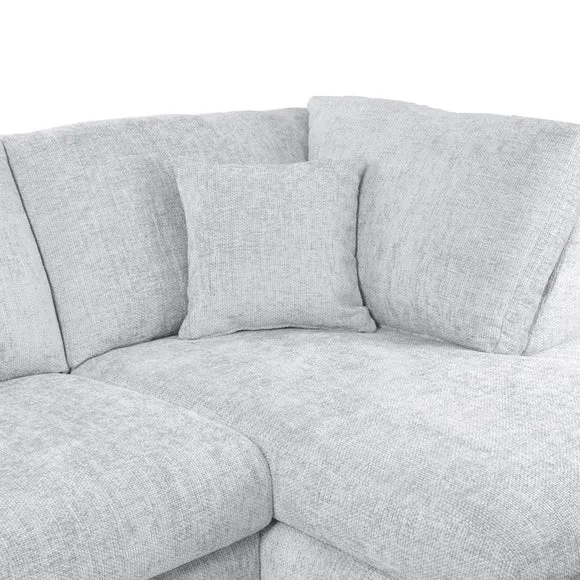 Carson Deep Sit Chunky Chenille Corner Sofa 6