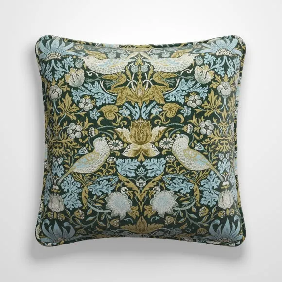 William Morris At Home Strawberry Thief Polyester Made To Order Cushion Cover 2