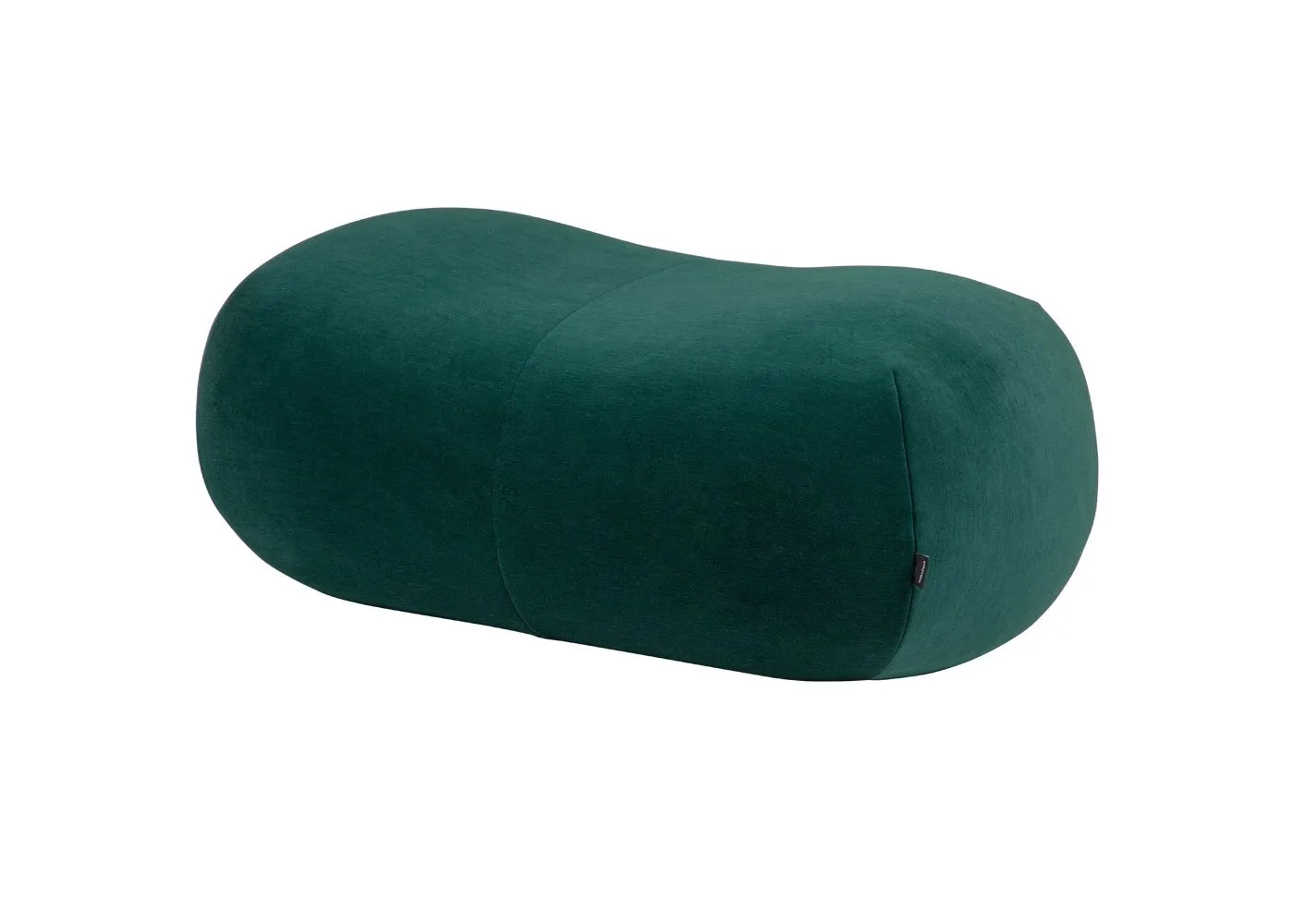 Ligne Roset Pukka Large Footstool in Wool Blend Green Fabric Gentle 973