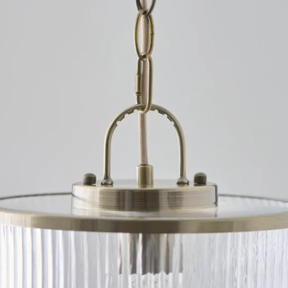 Alyn Ribbed Adjustable Pendant Light 4