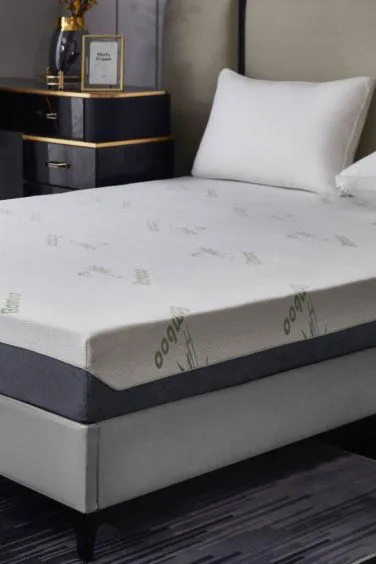 Ezysleep 18cm Bamboo Memory Foam Mattress in White