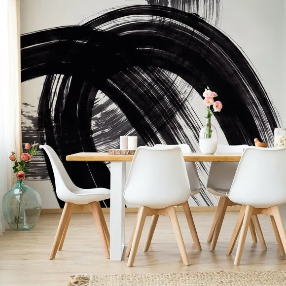 Mono Curves Wall Mural 2