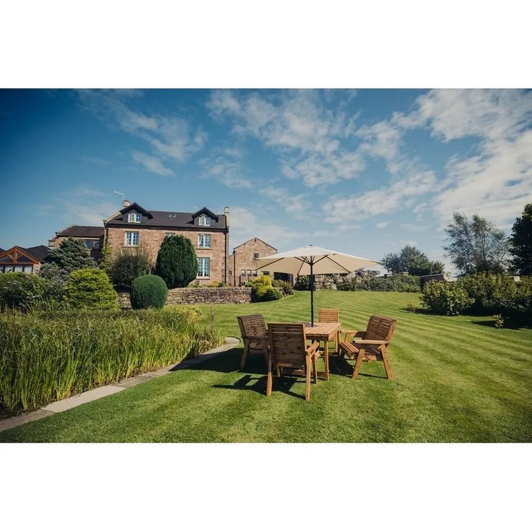 Churnet Valley Garden Furniture Ltd Valley 6 Seater Set 2XC 2XB - Timber - Minimal Assembly Required in Brown 5
