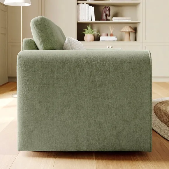 Abel Vintage Soft Chenille 2 Seater Sofa 3