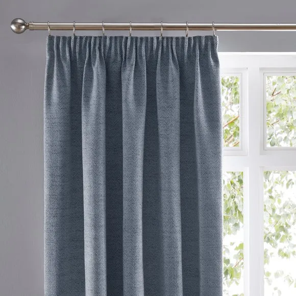 Churchgate Swithland Herringbone Pencil Pleat Curtains 1
