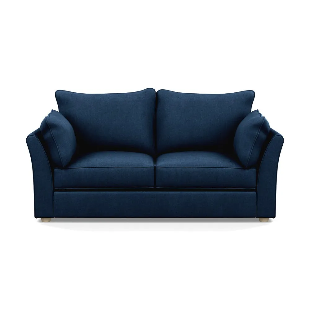 Heal's Tailor 3 Seater Sofa Capelo Linen-Cotton Ink Spot Natural Beech Feet 1