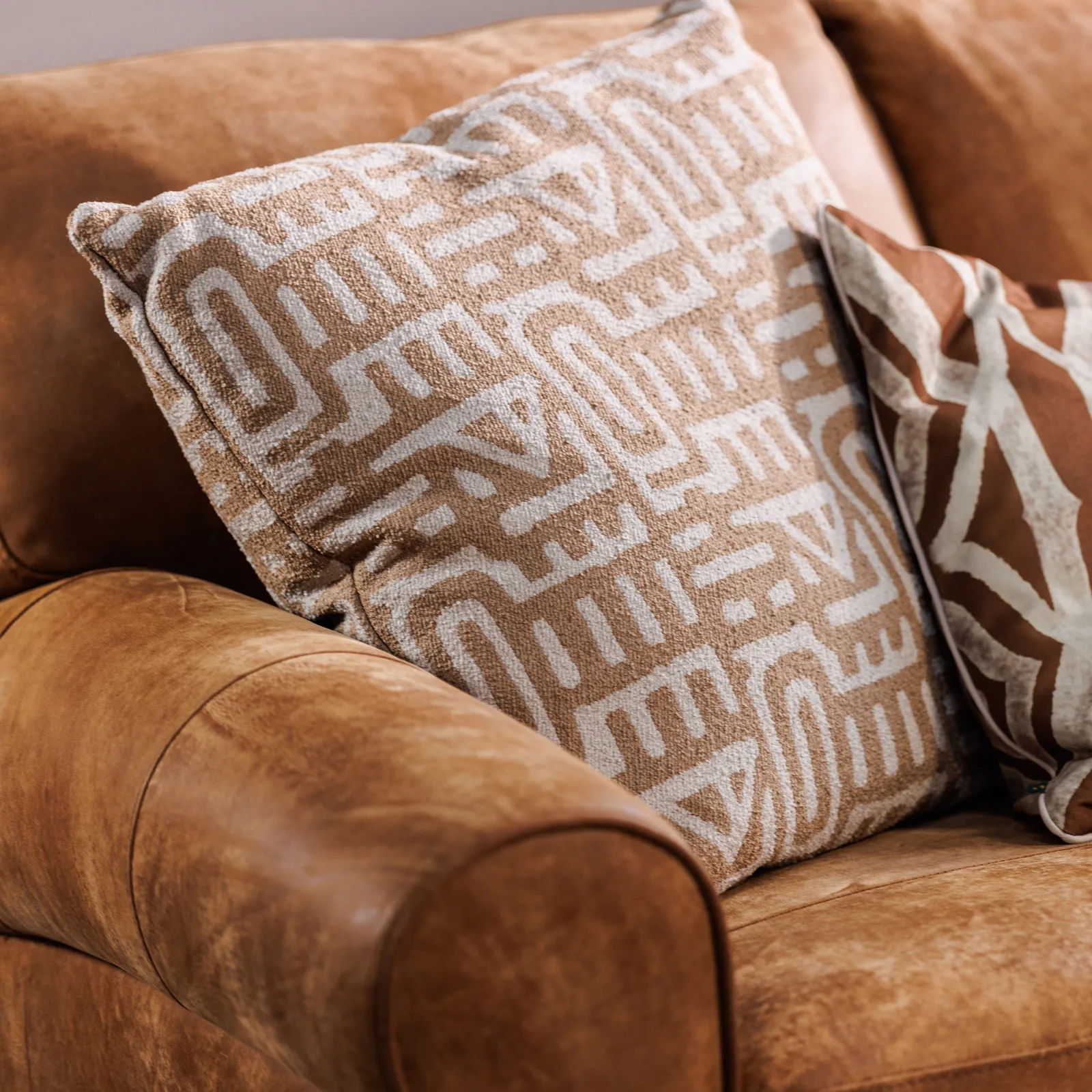 Houston 3 Seater Sofa, Brown Leather | Barker & Stonehouse 3
