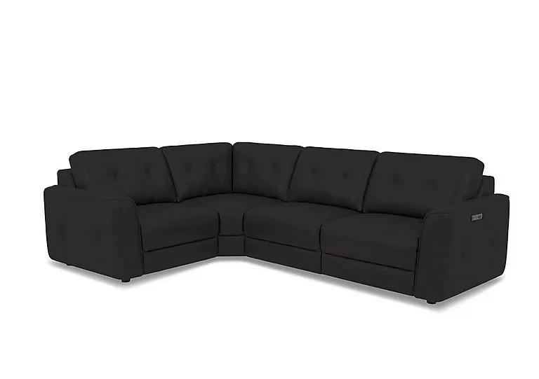 Drift Small Leather Power Glider Left Hand Facing Corner Sofa - Sofas and Armchairs - In Time for Christmas