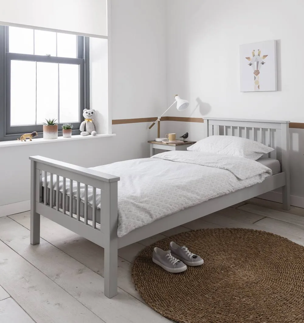 Nöa and Nani Hampshire Single Bed Frame in Silk Grey 5