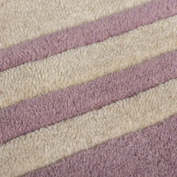 Lois Scallop Border Wool Circle Rug 2