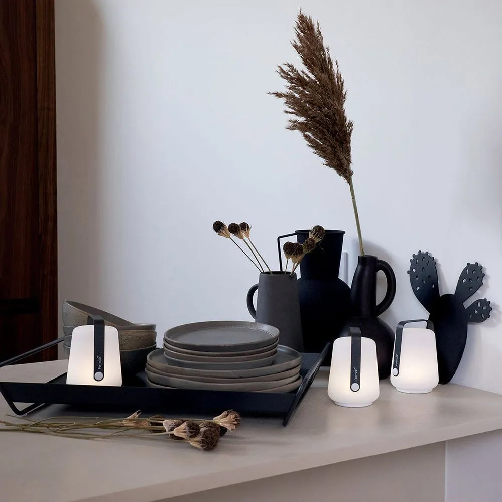 Fermob Balad LED Outdoor Set of 3 Table Lamps Acapulco Blue Small 4