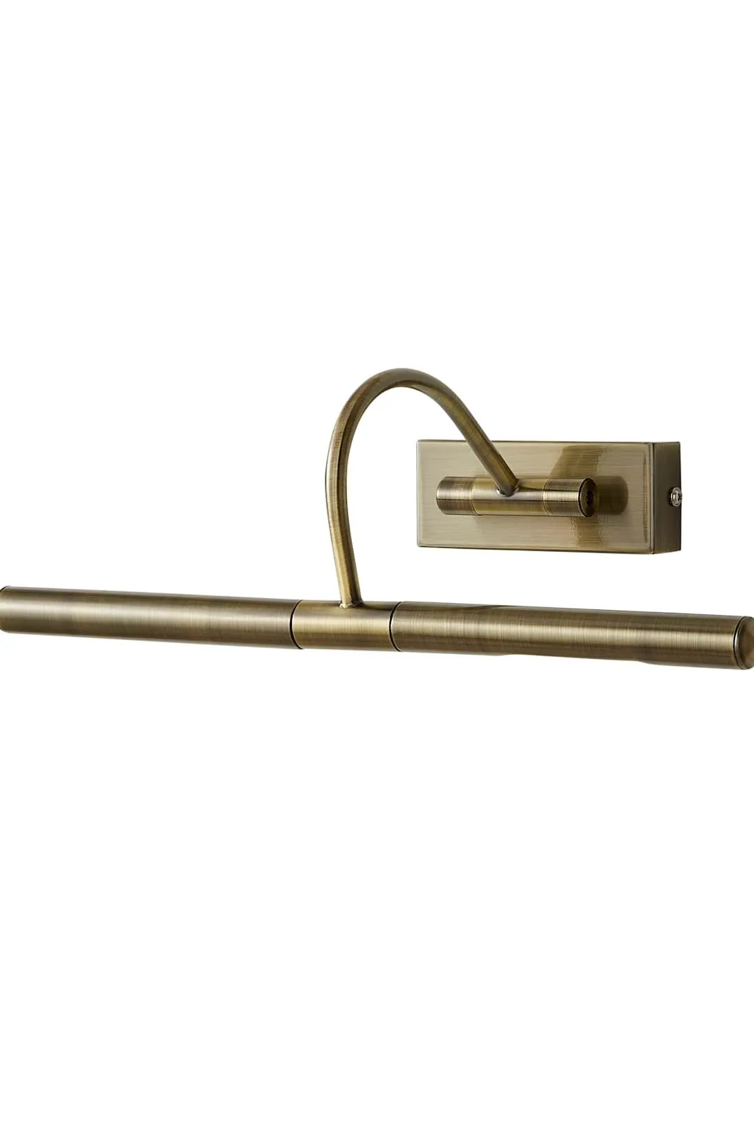 ValueLights Capri Antique Gold Adjustable Twin Bulb Picture Wired Wall Light 6