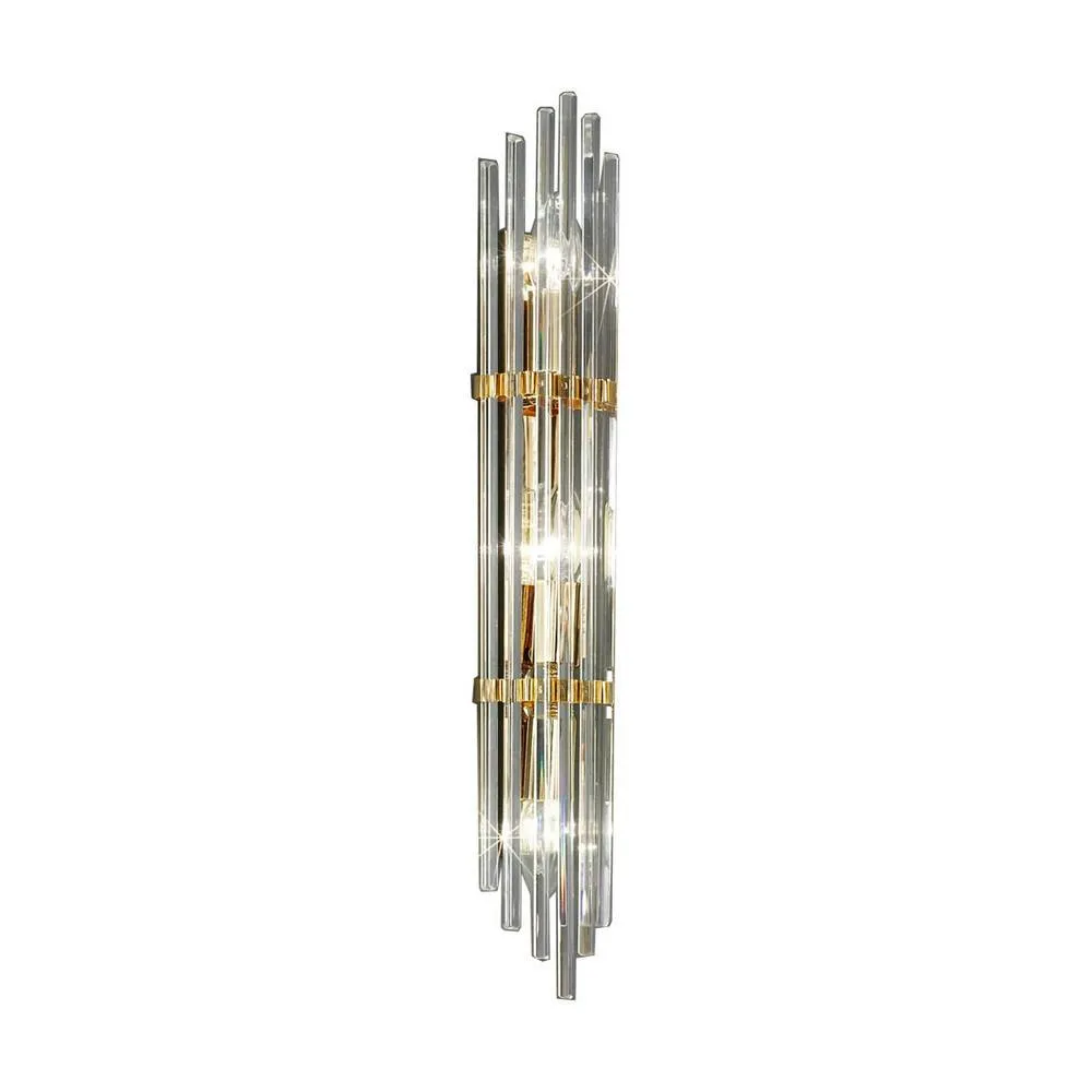 Netlighting Ontario Lifestyle Wall Light Polished Gold 3x E14