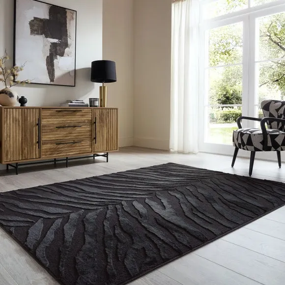 Boucle Carved Zebra supersoft Rug